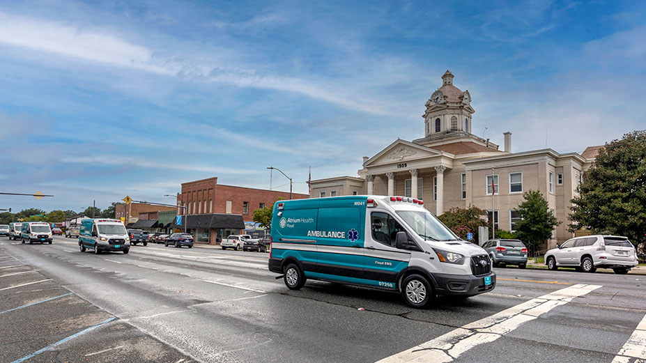 Atrium Health Floyd Ambulances Rolling in Chattooga